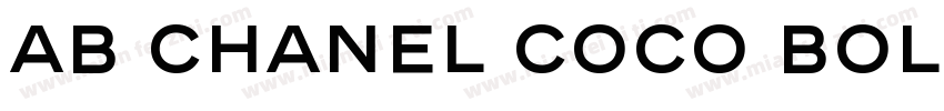 AB Chanel Coco Bold字体转换